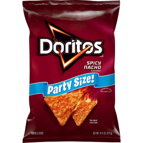 Doritos Tortilla Chips Spicy Nacho, 14.5 Oz - Image 2