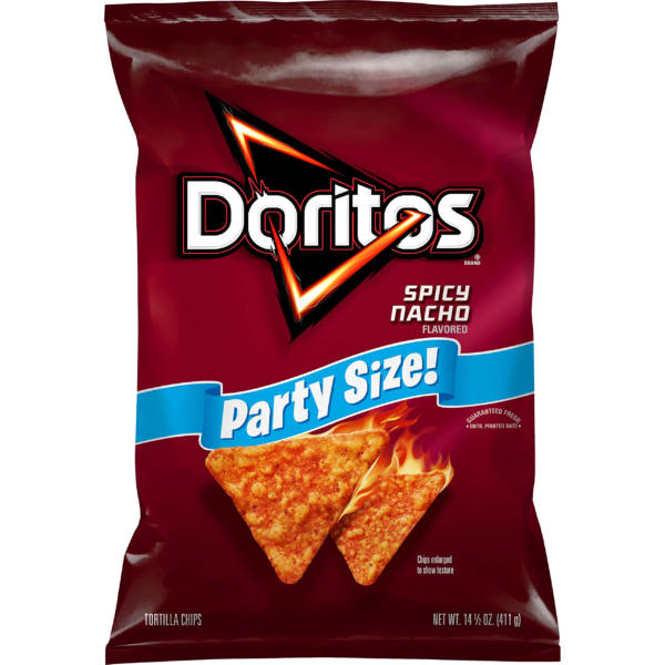 Doritos Tortilla Chips Spicy Nacho, 14.5 Oz