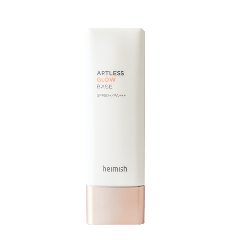 heimish Artless Glow Base SPF 50+ PA+++ 1.4fl.oz/40ml | Moisturizer, Sunscreen to Makeup Base | Cruelty-free, All-In-One, Glowy Skin, All Skin Types, Lightweight, Soft Cream texture, face primer
