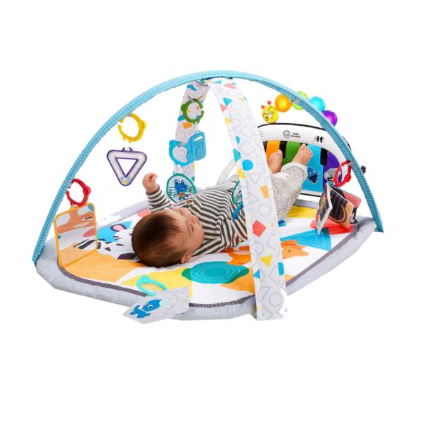 Baby Einstein 4-in-1 Kickin' Tunes Music and Language Play Gym and Piano Tummy Time Activity Mat