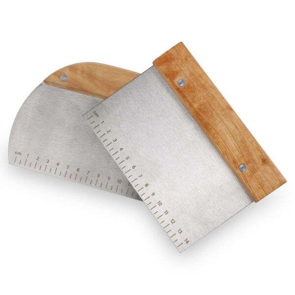 Dough Cutter for Bread and Pizza Dough - Stainless Steel Metal Griddle Scraper Chopper - Multipurpose Bench Scraper Kitchen Utensil for Flat Top Griddle - Commercial Quality - Image 2