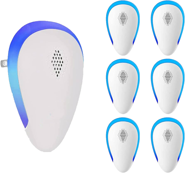 Ultrasonic Pest Repellent(6 Pack), 2024 Newest Electronic Pest Repeller Indoor Plug in Bug Repellent for Pest Control Mosquito, Spider, Mice, Ant, Insects, Roach, Non-Toxic.
