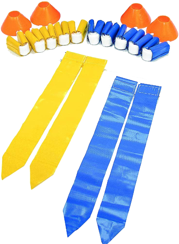 SKLZ 10 Man Flag Football + End Zone Pylons, Complete Indoor & Outdoor Training Set