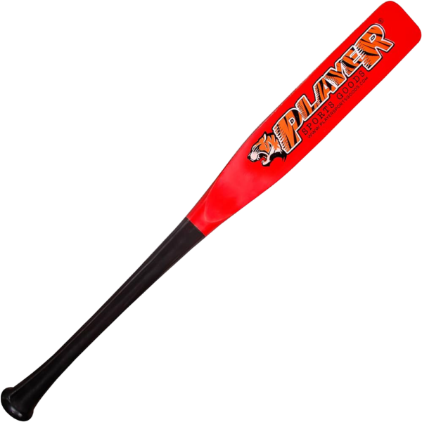 PSG 29" Pro Maple Flat Half Paddle Training Baseball & Softball Bat in Size: 29" / Weight:17oz /Flat Barrel:3" for Adult & Professional Players in Natural Handle & Black Barrel by Player Sports Goods