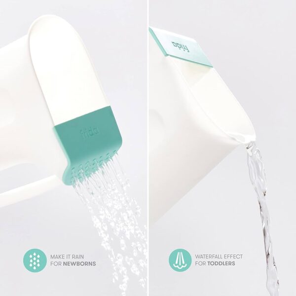 Frida Baby Control The Flow Polypropylene ABS Rinser|Bath Time Rinse Cup with Easy Grip Handle and Removable Rain Shower - Image 2