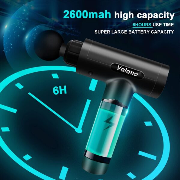 Massage Gun, Muscle Massage Gun for Athletes Handheld Electric Deep Tissue Back Massager, Percussion Massage Device for Pain Relief with 30 Speed Levels 9 Heads - Image 2