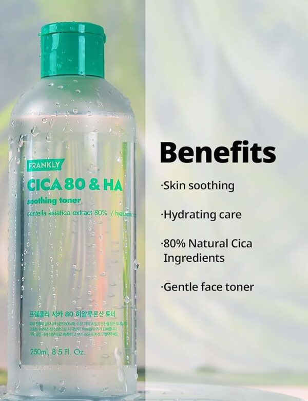 CICA 80 & Hyaluronic Acid Toner - Soothe, Hydrate & Balance | 80% Centella Asiatica & Hyaluronic Complex (7 Types) | 8.8 fl.oz. - Image 3