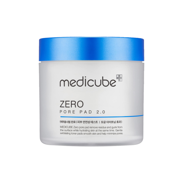 Medicube Zero Pore Pads 2.0 - Dual-Textured Facial Toner Pads for Exfoliation and Minimizing Pores with 4.5% AHA Lactic Acid & 0.45% BHA Salicylic Acid - Ideal for All Skin Types - Korean Skin Care