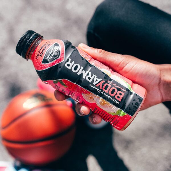 BODYARMOR Sports Drink Sports Beverage, Strawberry Banana, Coconut Water Hydration, Natural Flavors With Vitamins, Potassium-Packed Electrolytes, Perfect For Athletes, 16 Fl Oz (Pack of 12) - Image 2