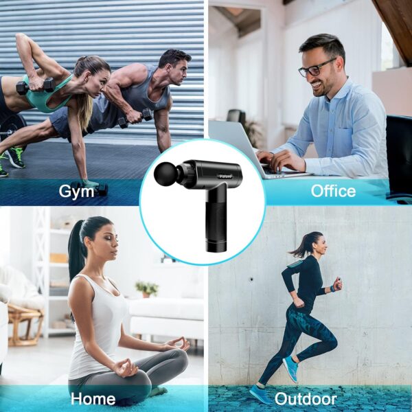 Massage Gun, Muscle Massage Gun for Athletes Handheld Electric Deep Tissue Back Massager, Percussion Massage Device for Pain Relief with 30 Speed Levels 9 Heads - Image 3