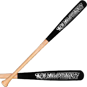 PSG 29" Pro Maple Flat Half Paddle Training Baseball & Softball Bat in Size: 29" / Weight:17oz /Flat Barrel:3" for Adult & Professional Players in Natural Handle & Black Barrel by Player Sports Goods