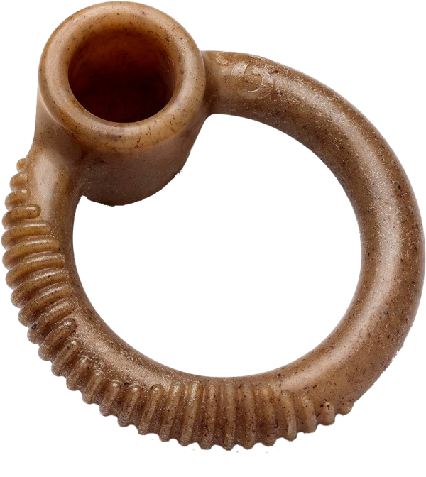 Benebone Ring Durable Dog Chew Toy for Aggressive Chewers, Real Bacon, Made in USA, Medium