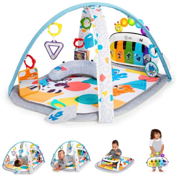 Baby Einstein 4-in-1 Kickin' Tunes Music and Language Play Gym and Piano Tummy Time Activity Mat - Image 3