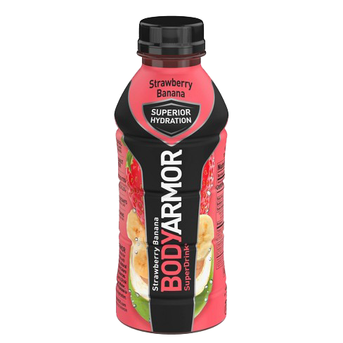 BODYARMOR Sports Drink Sports Beverage, Strawberry Banana, Coconut Water Hydration, Natural Flavors With Vitamins, Potassium-Packed Electrolytes, Perfect For Athletes, 16 Fl Oz (Pack of 12)