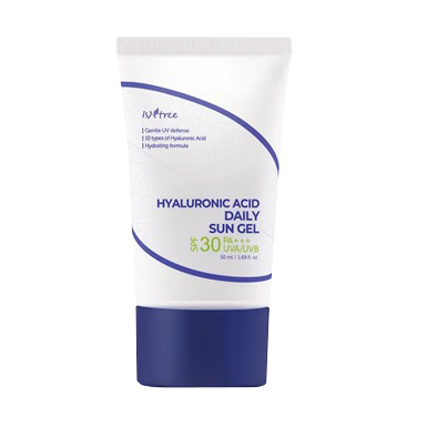 ISNTREE Hyaluronic Acid Daily Sun Gel 50ml, 1.69 fl.oz | SPF 30 PA+++ | 10 types of hyaluronic acid | No White Cast | Korean skin care