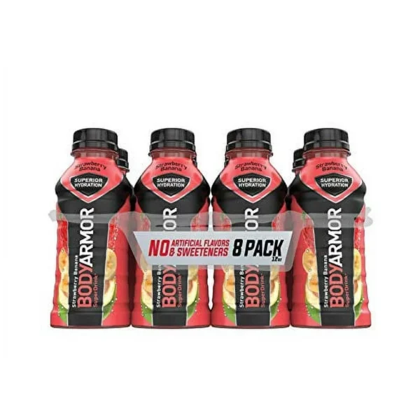 BODYARMOR Sports Drink Sports Beverage, Strawberry Banana, Coconut Water Hydration, Natural Flavors With Vitamins, Potassium-Packed Electrolytes, Perfect For Athletes, 16 Fl Oz (Pack of 12) - Image 3